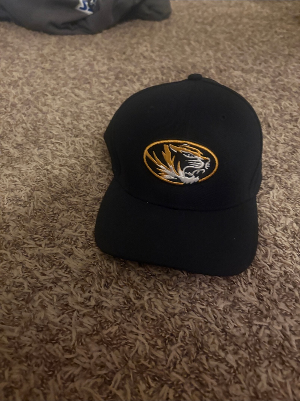 Nike Black Baseball Cap with Gold & White Tiger Emblem